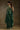 Satin Chiffon Plain Saree In Dark Green Color