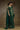 Satin Chiffon Plain Saree In Dark Green Color