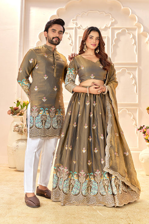 Art Silk Fabric Designer 3 Piece Embroidered Lehenga Choli