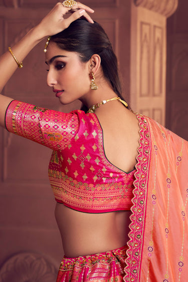 Glamorous Multicolor Wedding Lehenga Choli For Brides