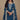 Art Silk Fabric Blue Color Beautiful Palazzo Suit