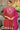 Chinon Fabric Red Color Stylish Readymade Dhoti Style Salwar Suit