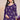 Engaging Purple Color Chinon Festive Style Palazzo Suit