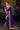 Purple Silk Fabric Embroidered Sangeet Wear Saree