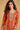 Rust Embroidered Chinon Silk Readymade Palazzo Suit