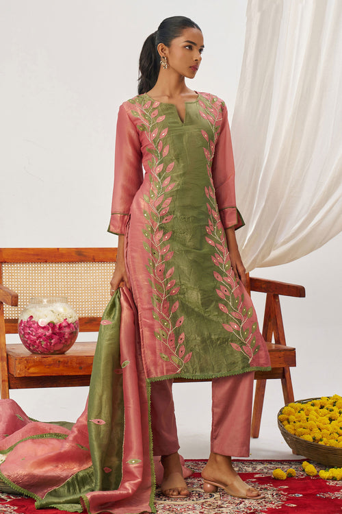 Embroidered Fancy Fabric 3 Piece Straight Cut Salwar Suit
