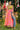 Navratri Special Pink Printed Embelished Readymade Shrug With Bottom