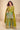 Green Embroidered Chinon 3 Piece Readymade Sharara Style Salwar Suit