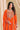 Embroidered Chinon Orange Readymade Palazzo Suit For Sangeet Wear