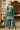Teal Wedding Wear Chinon Silk Embroidered Readymade Palazzo Suit