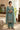 Art Silk Fabric Cyan Readymade Palazzo Suit For Festive Wear