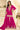 Georgette Embroidered Magenta Readymade Top With Palazzo Salwar Suit