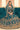 Traditional Teal Net Floor Length Anarkali Suit For Festive Wear