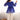 Traditional Blue Embroidered Faux Georgette Readymade Navratri Kediya