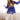 Traditional Blue Embroidered Faux Georgette Readymade Navratri Kediya