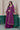 Purple Zigzag Embroidered Indo Western Suit With Jacket