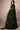 Vartika Singh Chinnon Fabric Luminous Readymade Gown With Dupatta In Mehendi Green Color