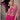 Sushrii Mishraa Chinnon Fabric Charismatic Readymade Gown With Dupatta In Rani Color