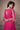 Sushrii Mishraa Chinnon Fabric Charismatic Readymade Gown With Dupatta In Rani Color