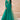 Sushrii Mishraa Silk Fabric Green Color Beatific Look Readymade Gown With Dupatta