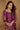 Embroidered Chinon Readymade Palazzo Dress In Magenta Color