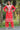 Rayon Fabric Red Color Pleasance Readymade Kurti Bottom Set