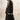 Embroidered Chinon Silk Black Readymade Palazzo Suit