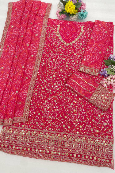 Georgette Rani Designer Palazzo Salwar Suit