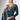 Eugeniya Belousova Teal Color Chinon Fabric Tempting Palazzo Suit