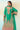 Green Color Chinon Fabric Function Wear Classic Palazzo Suit