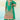 Green Color Chinon Fabric Function Wear Classic Palazzo Suit