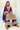 Chinon Fabric Function Wear Lovely Palazzo Suit In Wine Color