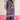 Designer Embroidered Purple Chinon Palazzo Dress