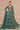 Embellished Floral Printed Work On Green Color Georgette Anarkali Suit