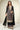 Womens Black Embroidered Chinon Silk Readymade Palazzo Suit With Dupatta