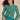 Elegant Art Silk Embroidered Work Teal Readymade Top With Designer Skirt