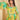 Digital Printed Readymade Chinon Fabric Gown With Dupatta In Yellow Color