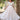 Fancy Fabric Luminous Readymade Long Gown In White Color
