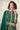 Embroidered Georgette Green Long Top With Skirt