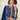 Embroidered Georgette Long Top With Skirt In Blue Color