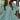 Fancy Fabric Sky Blue Digital Printed Festive Wear Kurti With Palazzo