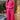 Plain Cotton Co-ord Set In Pink Color