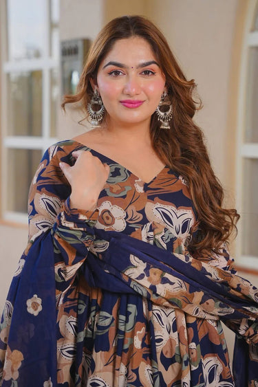 Cotton Silk Digital Print Readymade Salwar Kameez