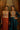 Vibrant Rust Mul Cotton Hand Work Designer Gown For Women