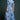 Embellished Sky Blue Color Printed Organza Fabric Readymade Salwar Suit