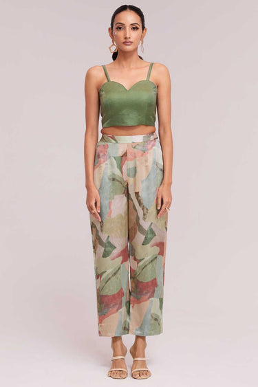 Febulous Satin Fabric Multi Color Co-ord Set