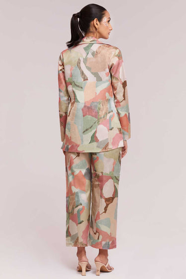 Febulous Satin Fabric Multi Color Co-ord Set