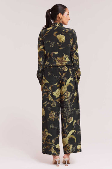 Crepe Fabric Captivating Black Color Co-ord Set