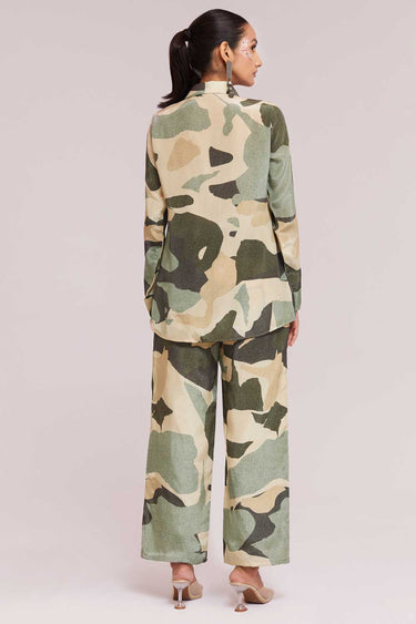 Multi Color Crepe Fabric Glamorous Look Co-ord Set