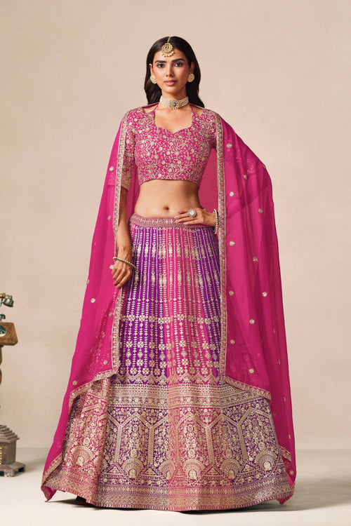 Festive Wear Magenta Designer Lehenga Choli
